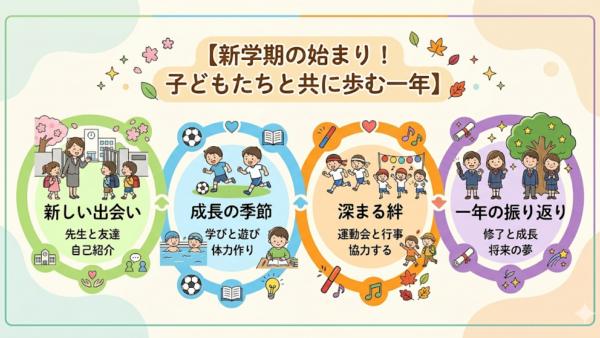 『4月プレスタかがわの一日・‌新学期の始まり！子どもたちと共に歩む一年』